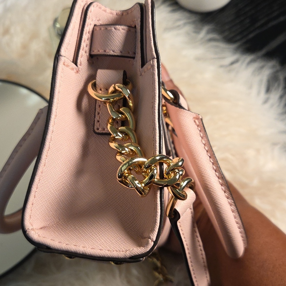 Michael Michael Kors Pink Saffiano Leather Mini Hamilton - Picture 4 of 10